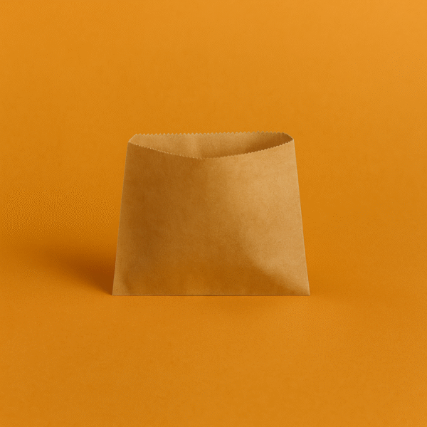 Food Paper bag 110x110 mm, Brown kraft - Pack of 500 pcs - Image 2