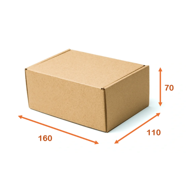 E-Commerce Kraft box 160x110x70 mm – Pack of 100 pcs. - Imagen 4