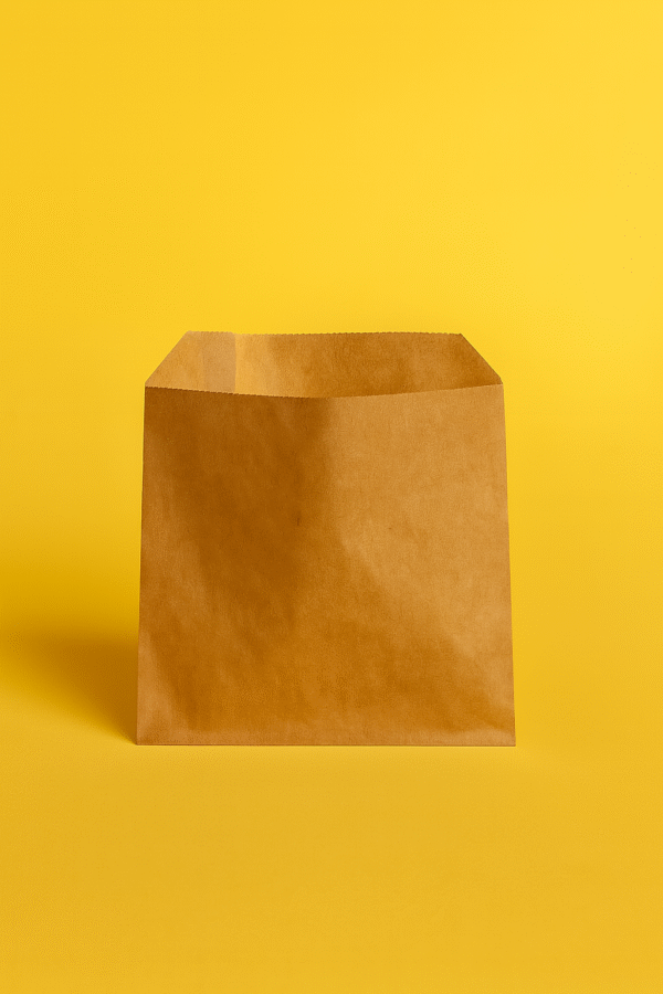 Food Paper bag 150x165 mm, Brown kraft - Pack of 500 pcs - Image 2