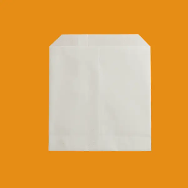 Food Paper bag 200+40x240 mm, White paper - Pack of 500 pcs - Image 2