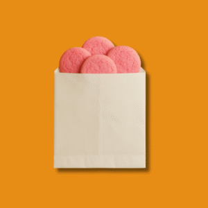 Food Paper bag 200+40x240 mm, White paper - Pack of 500 pcs
