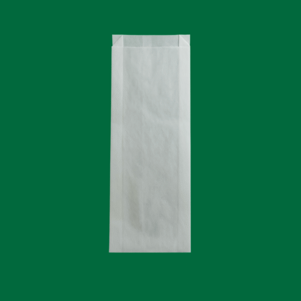Food Paper bag 110+40x290 mm, White paper - Pack of 500 pcs - Image 2
