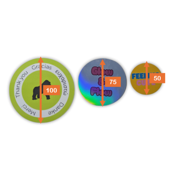 Round Stickers 100 mm - Pack of 150 pcs - Image 4