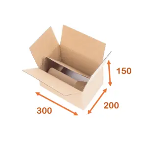 E-Commerce Kraft box 300x200x150 mm - Pack of 140 pcs.